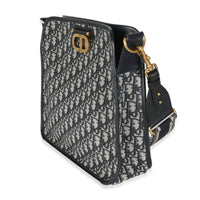 Navy Oblique Canvas CD Hobo