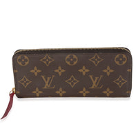 Fuchsia Monogram Canvas Clemence Wallet