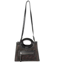 Tobacco Zucca Mesh Nylon Leather Small Runaway Shopper