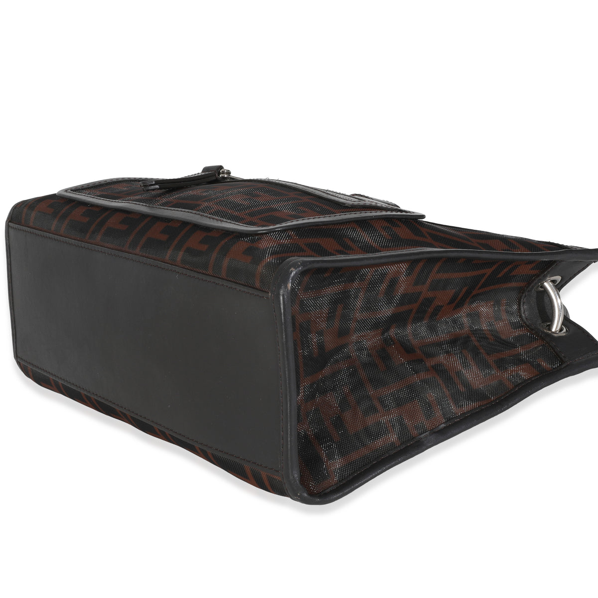 Tobacco Zucca Mesh Nylon Leather Small Runaway Shopper