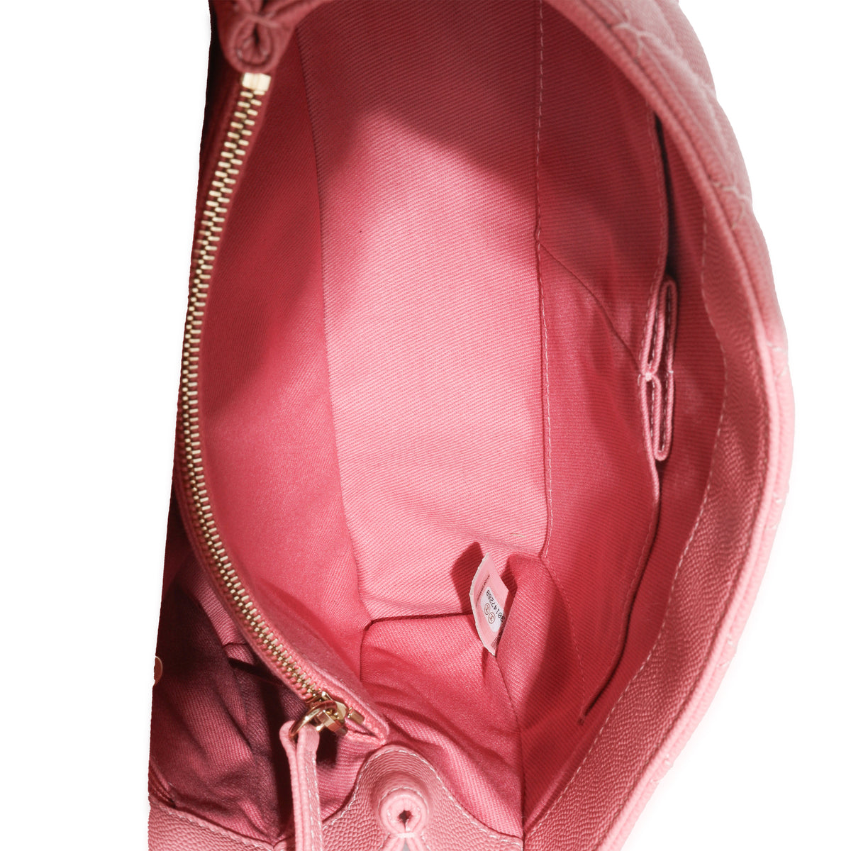 Pink Quilted Caviar Medium Coco Top Handle Bag