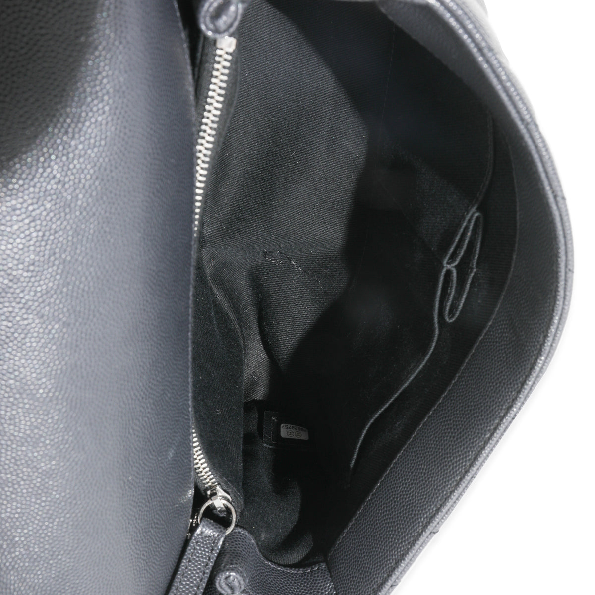 Grey Caviar Chevron Medium Coco Top Handle Bag