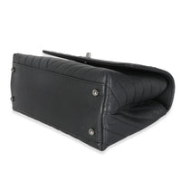 Grey Caviar Chevron Medium Coco Top Handle Bag