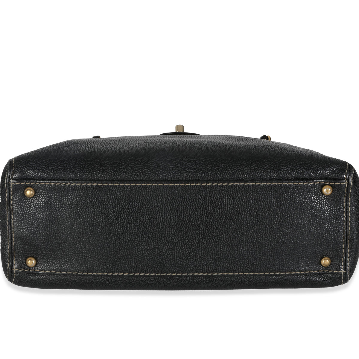 Vintage Black Caviar Chain CC Flap Shoulder Bag