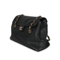 Vintage Black Caviar Chain CC Flap Shoulder Bag