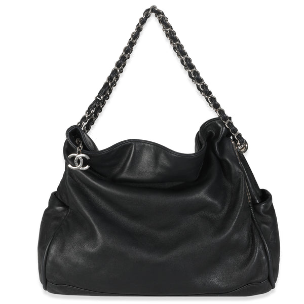 Chanel Vintage Black Lambskin Medium Ultimate Soft Hobo | myGemma
