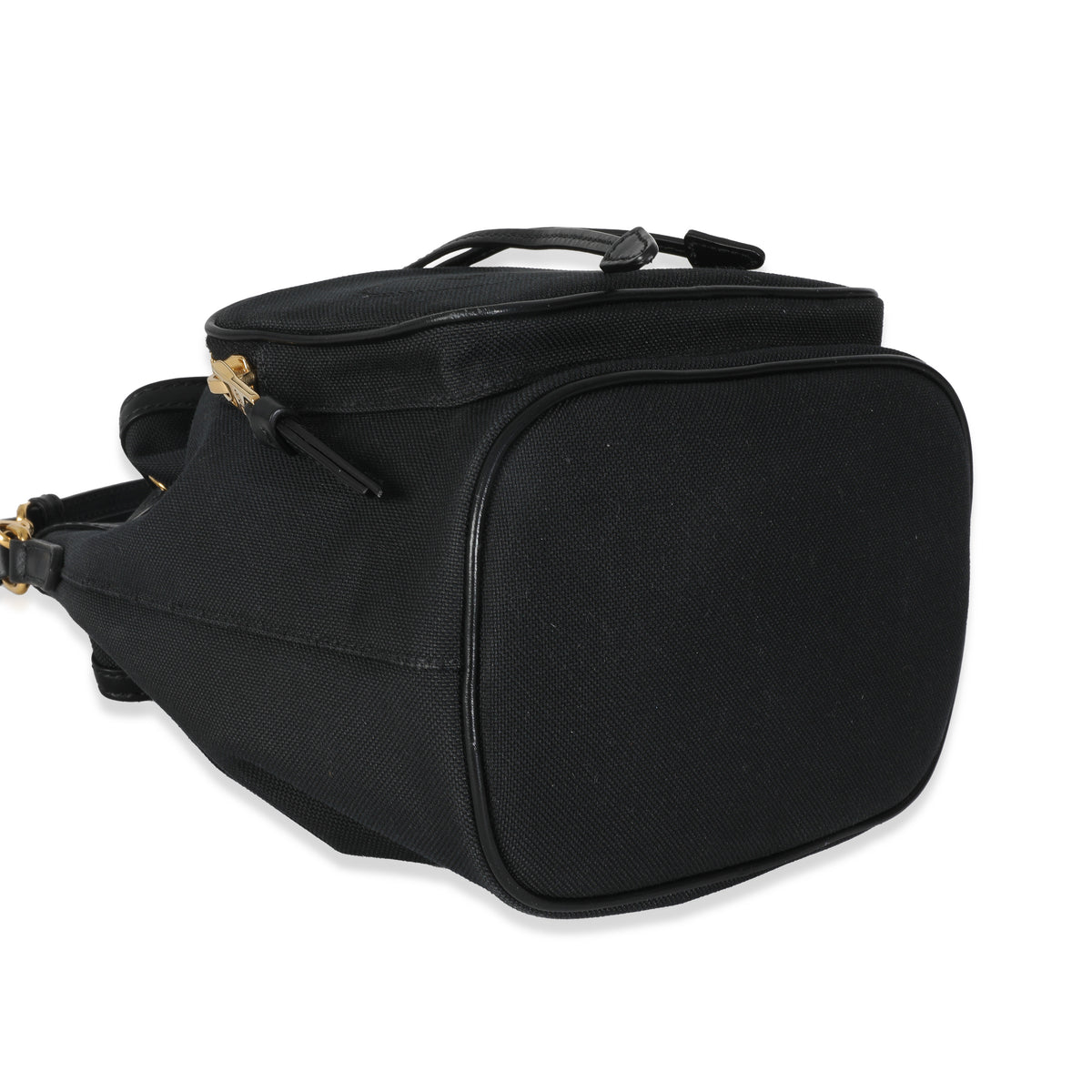 Black Jacquard Logo Bucket Bag