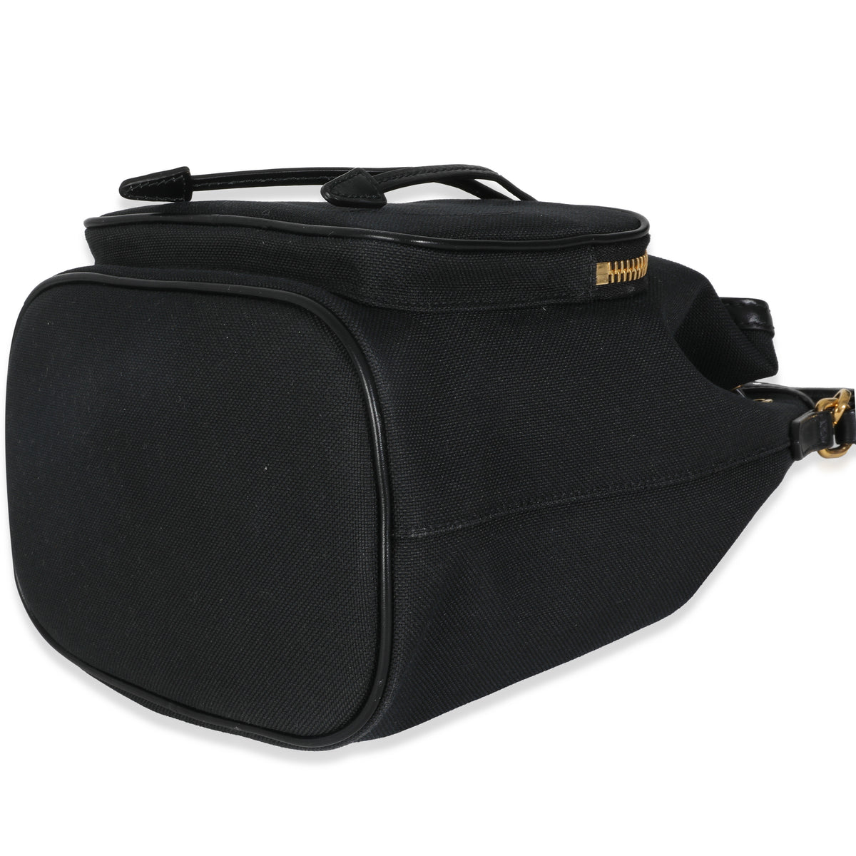 Black Jacquard Logo Bucket Bag