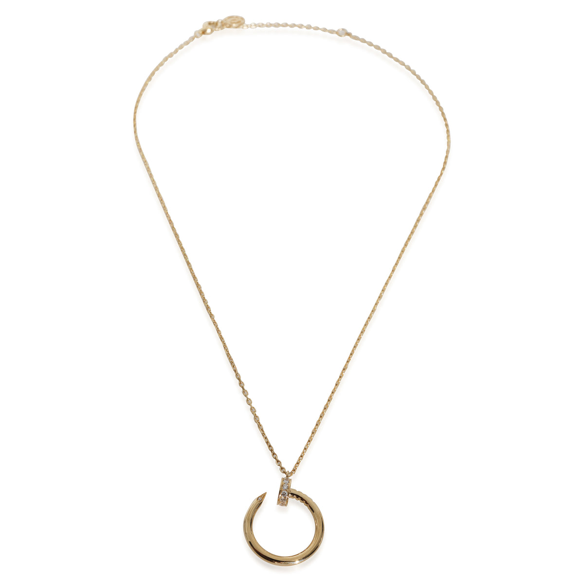Yellow Gold Diamond Juste Un Clou Necklace