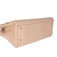 Beige Grained Calfskin Large Neo Executive Shopper Tote