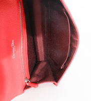 Christian Dior Red Grained Calfskin Small Diorama Flap Bag Handbag ad1