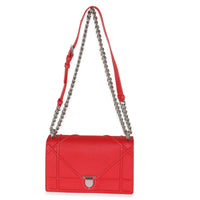Christian Dior Red Grained Calfskin Small Diorama Flap Bag Handbag av