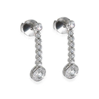 Diamond Circlet Drop Earrings