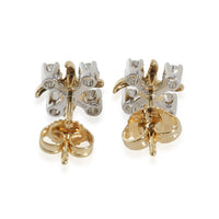 Yellow Gold & Platinum Diamond Sclumberger Lynn Earrings