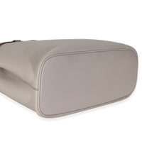 Grey Soft Grained Calfskin Vitello Medium Buckle Bag