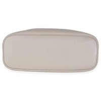 Grey Soft Grained Calfskin Vitello Medium Buckle Bag