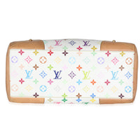 White Monogram Multicolor Canvas Claudia