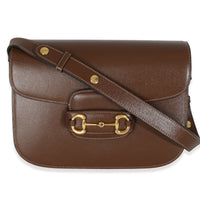 Brown Azalea Calfskin Horsebit 1955 Shoulder Bag