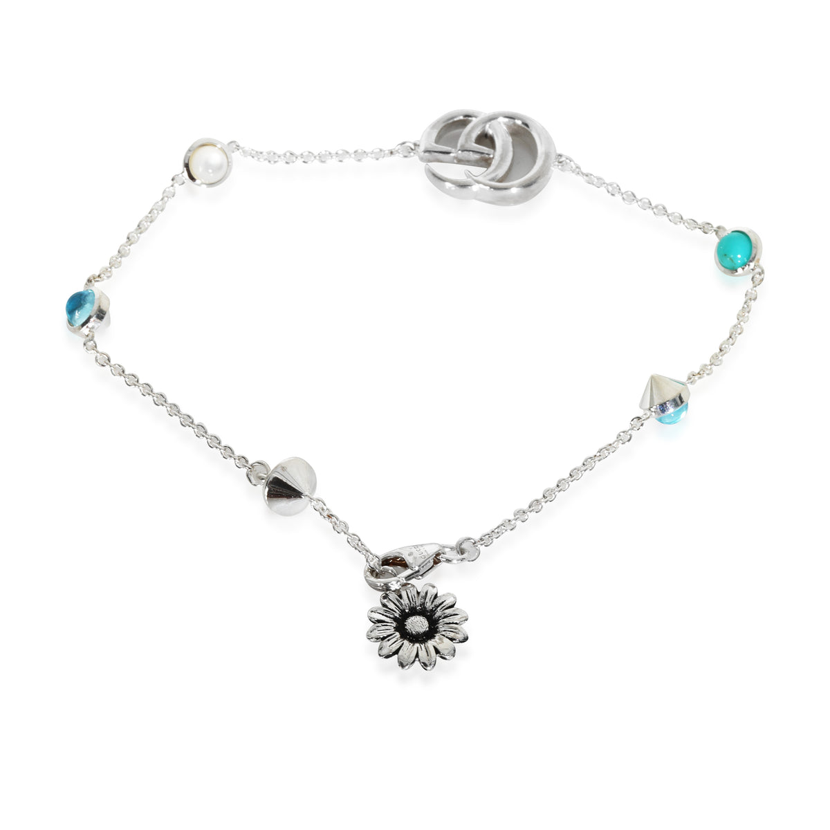 Sterling Silver  GG Marmont Bracelet