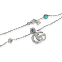 Sterling Silver  GG Marmont Necklace