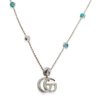 Sterling Silver  GG Marmont Necklace