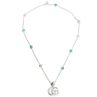 Sterling Silver  GG Marmont Necklace