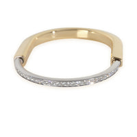 White Gold & Yellow Gold Diamond Lock Bracelet