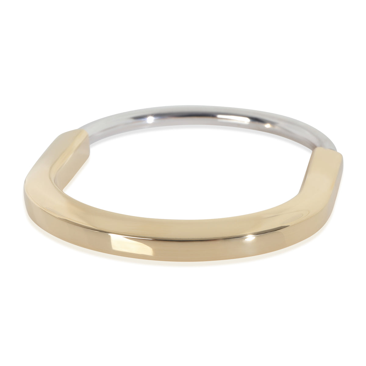 White Gold & Yellow Gold Diamond Lock Bracelet