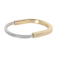 White Gold & Yellow Gold Diamond Lock Bracelet