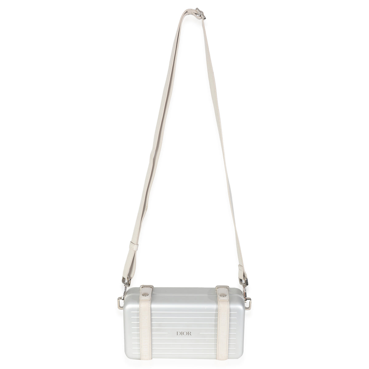 x RIMOWA Silver Aluminum Personal Clutch On Strap