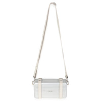 x RIMOWA Silver Aluminum Personal Clutch On Strap