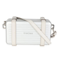 x RIMOWA Silver Aluminum Personal Clutch On Strap