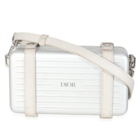 x RIMOWA Silver Aluminum Personal Clutch On Strap