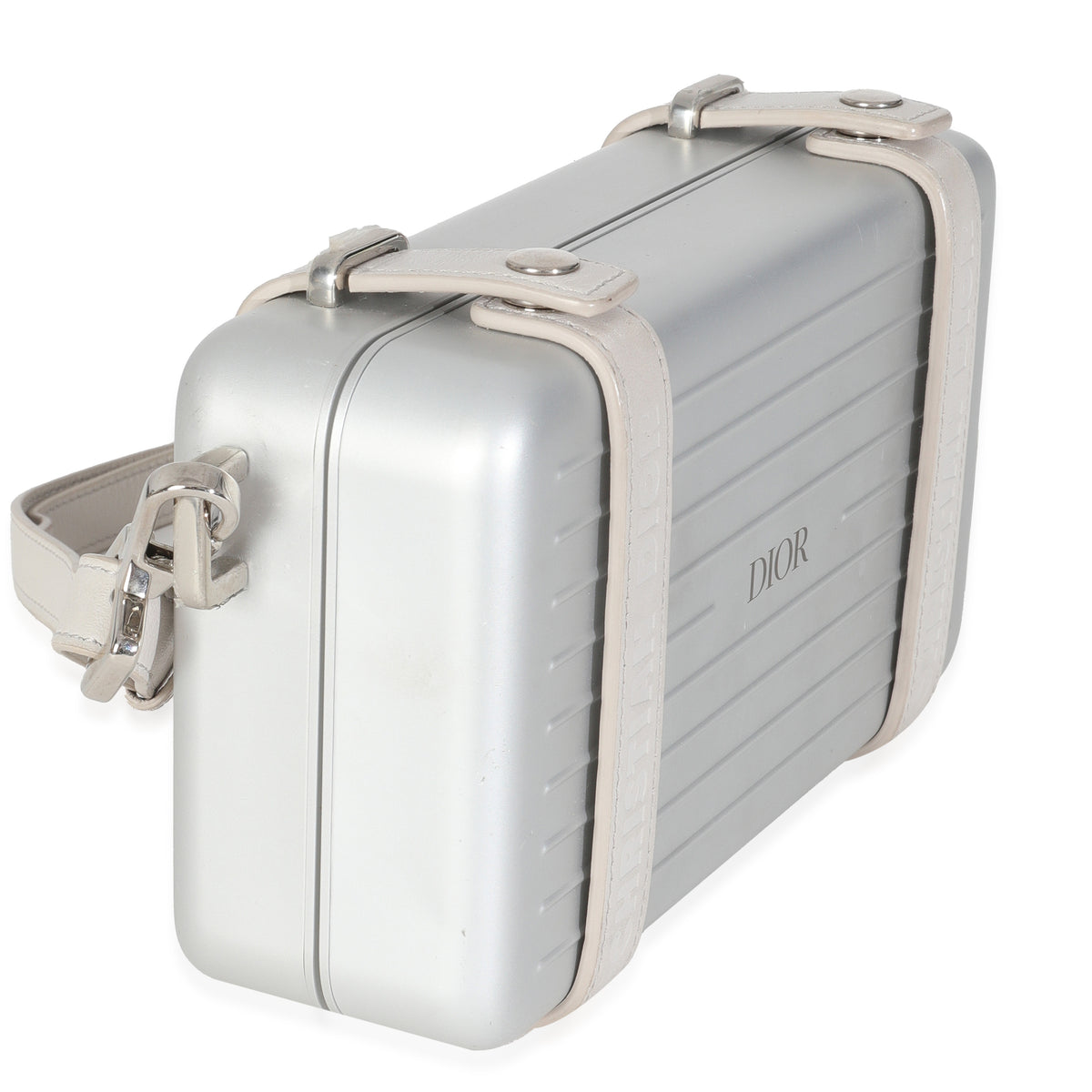x RIMOWA Silver Aluminum Personal Clutch On Strap