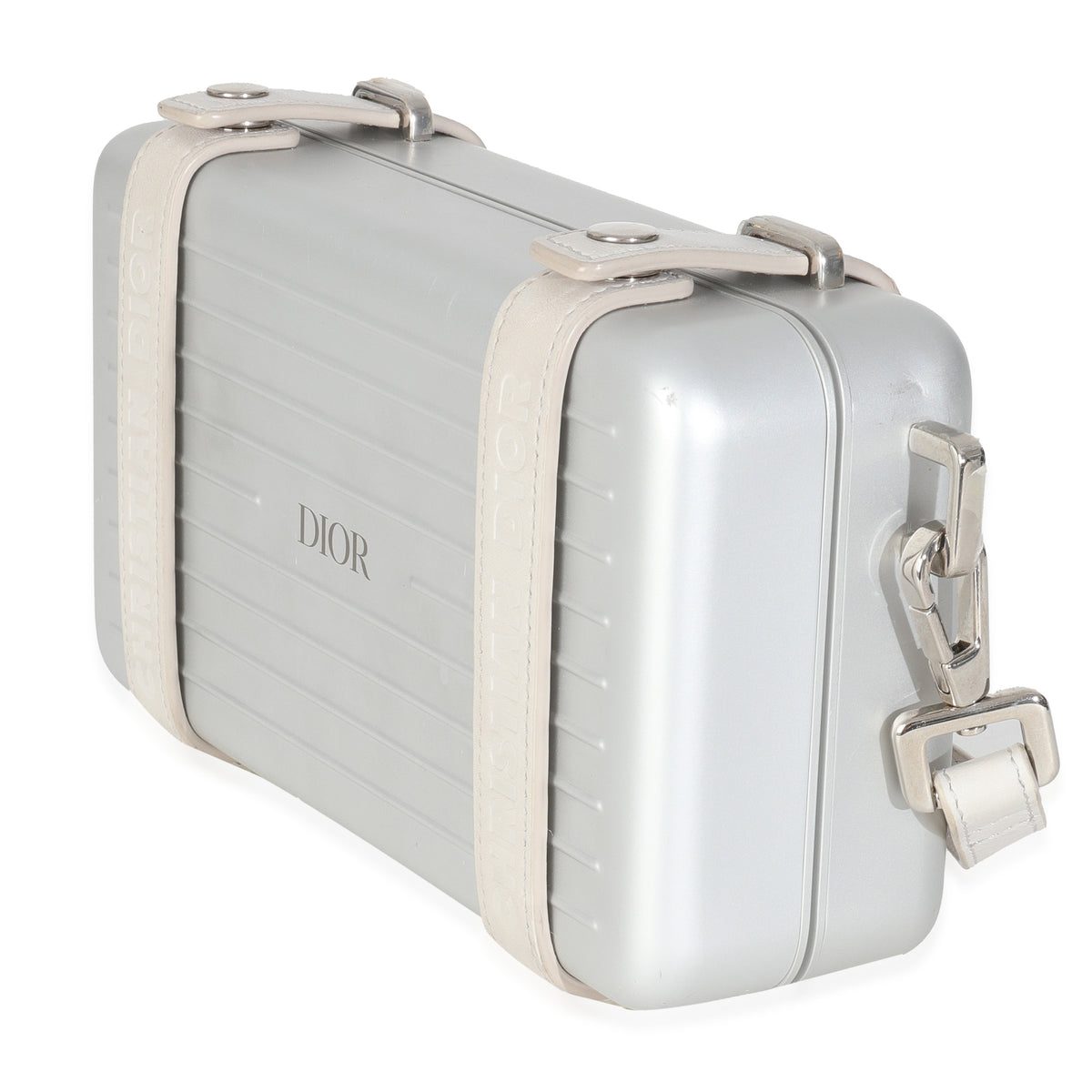 x RIMOWA Silver Aluminum Personal Clutch On Strap