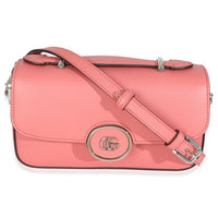 Gucci Pink Senna Calfskin Petite GG Top Handle Shoulder Bag Handbag fv