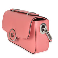 Gucci Pink Senna Calfskin Petite GG Top Handle Shoulder Bag Handbag sv