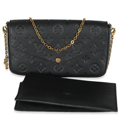 Black Monogram Empreinte Felicie Pochette