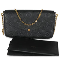 Black Monogram Empreinte Felicie Pochette