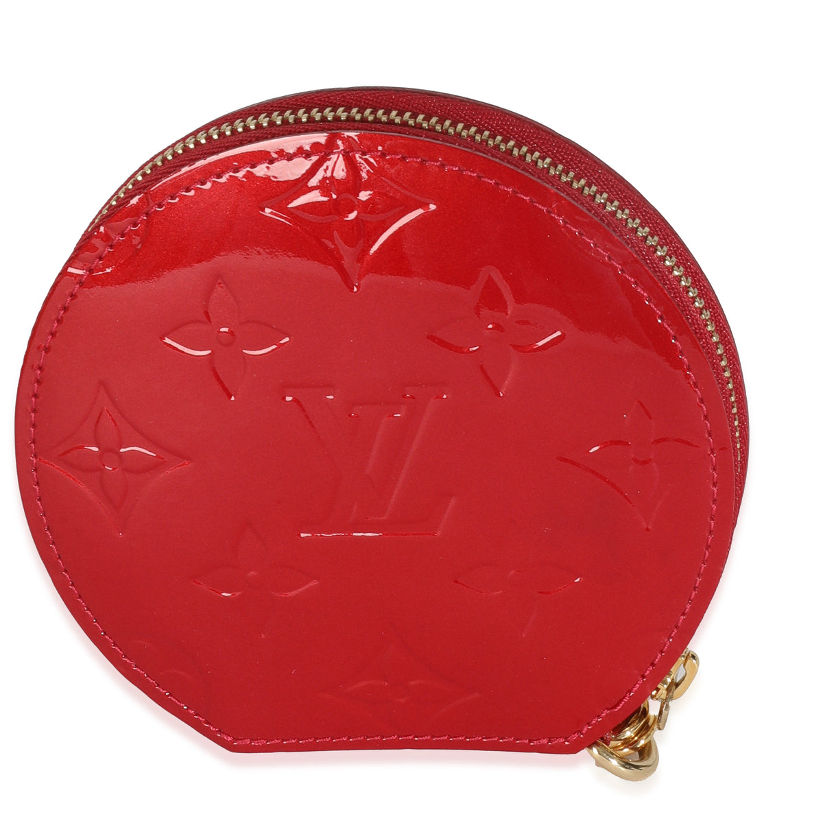 Red Monogram Vernis Porte Monnaie Chapeau