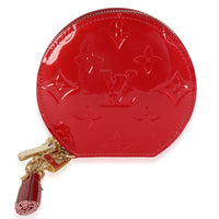 Red Monogram Vernis Porte Monnaie Chapeau