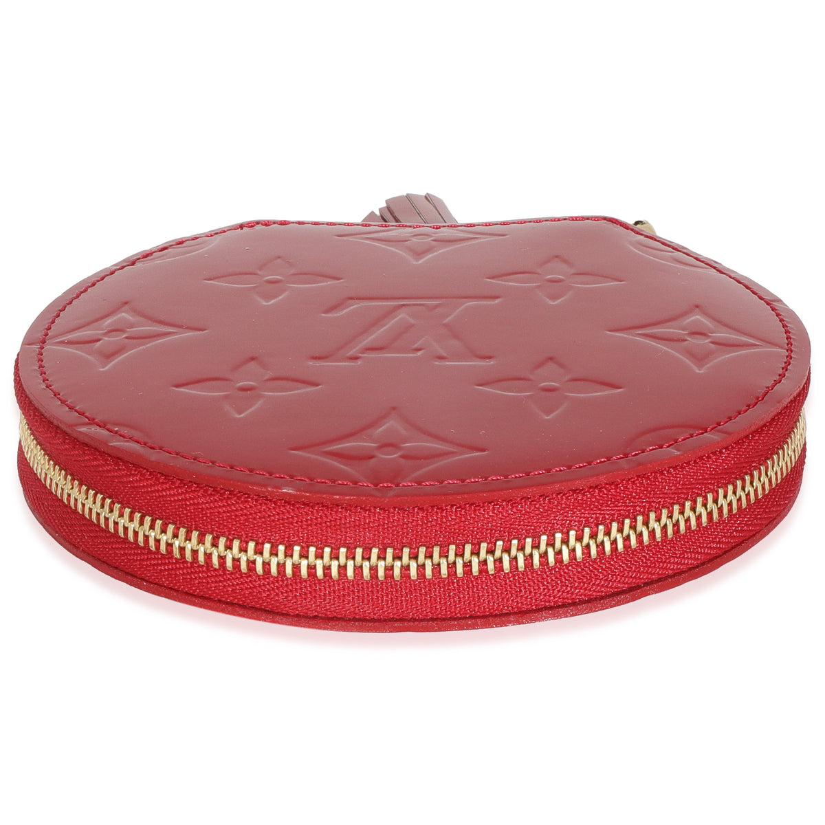 Red Monogram Vernis Porte Monnaie Chapeau