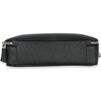 Prada Black Saffiano Medium Brique Crossbody Bag Handbag stamp