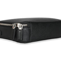 Black Saffiano Medium Brique Crossbody Bag