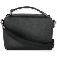 Black Saffiano Medium Brique Crossbody Bag