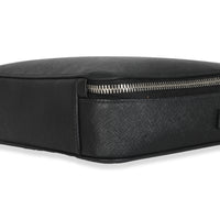 Black Saffiano Medium Brique Crossbody Bag