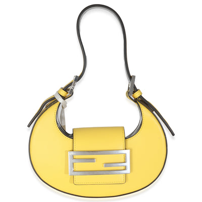 Yellow Calfskin Mini Cookie Hobo