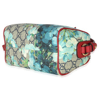 Blue Beige GG Supreme Monogram Blooms Mini Boston