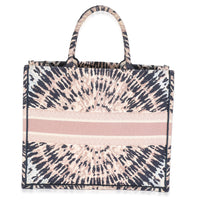 Multicolor Canvas Embroidered Tie Dye Large Book Tote