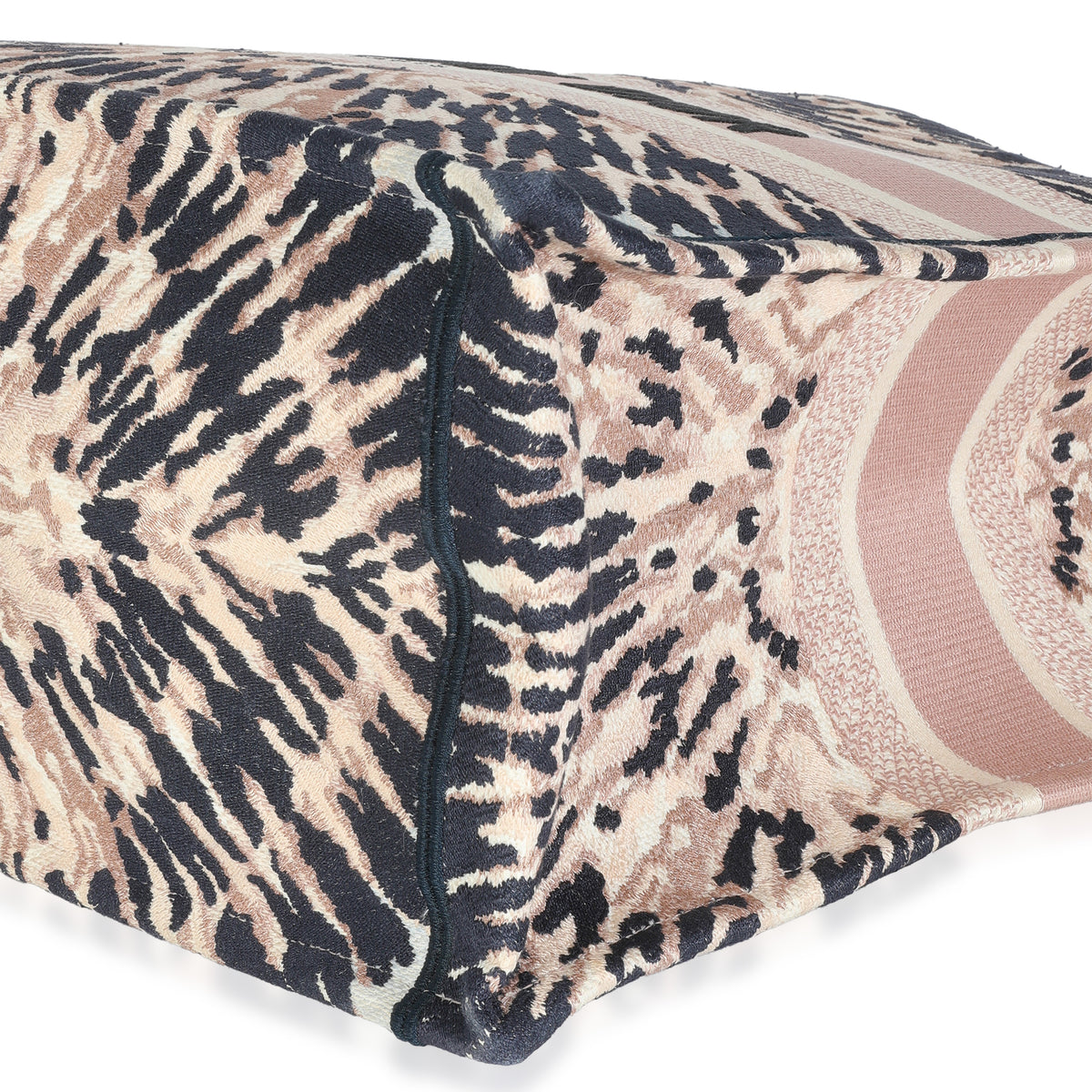 Multicolor Canvas Embroidered Tie Dye Large Book Tote